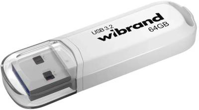 Флешка Wibrand 64GB Marten White USB 3.2 Gen 1 (USB 3.0) WI3.2/MA64P10W