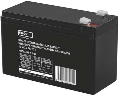 Аккумулятор EMOS B9674 AGM 12V 7,2Ah fast 6,3mm
