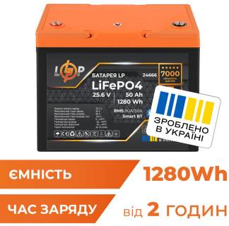 Аккумулятор LogicPower LiFePO4 25.6V - 50 Ah 24666