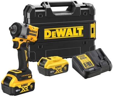 Шуруповерт DeWALT 18 В XR Li-lon,406 Нм, 5 Ah, 2 АКБ, ЗП, TSTAK DCF922P2T