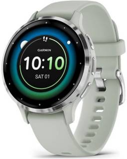 Часы Garmin Venu 3S, Sage Gray + Passivated, GPS 010-02785-01
