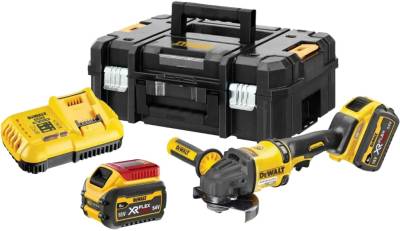 Болгарка DeWALT XR FLEXVOLT, 54 В, 2x2Ah, 9000 об/хв DCG418T2