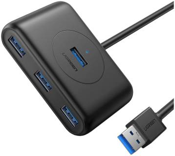Разветвитель Ugreen CR113 4-port 0.5m USB3.0 active 20290