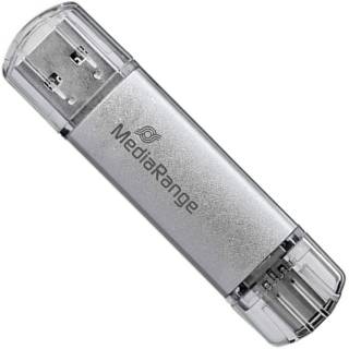 Флешка MediaRange 32GB Silver USB 3.0 / Type-C MR936