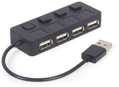 Разветвитель Gembird USB 2.0 4 ports switch black UHB-U2P4-05