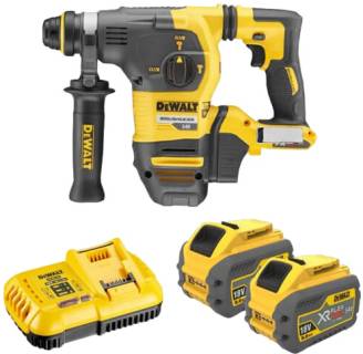 Перфоратор DeWALT безщітковий, SDS-Plus, 54 В, 3.5 Дж, 3 реж. кейс DCH333X2