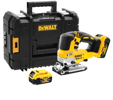 Электролобзик DeWALT 18В XR Li-lon, безщітковий, 2x5Ah, ЗП, кейс TSTAK DCS334P2