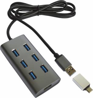 Разветвитель Maiwo USB 3.0 Type-A / Type-C to 7х USB3.0 KH700