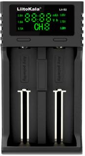 Зарядка LiitoKala 2 Slots, LCD дисплей, Li-ion/Ni-MH/Ni-Cd/AA/ААA/AA Lii-S2