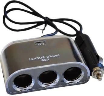 Зарядка Atcom ES-09 (HUB 3*DC12 + 1*USB, 2.1A) 13151