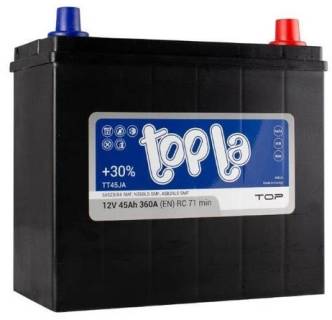 Аккумулятор Topla 45 Ah/12V Top/Energy Japan Euro 118 245