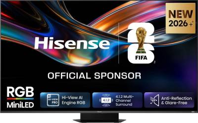 Телевизор Hisense 65 RGB Mini-LED UR9S 4K AI Engine Smart TV 2026 65UR9S