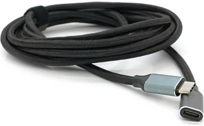 Кабель VOLTRONIC USB-C M/F 3.0m USB 3.2 Gen2 100W 10Gbps 4K60Hz bla YT-TC-TC-EXB-3m