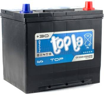 Аккумулятор Topla 65 Ah/12V Top/Energy Japan Euro 118 665