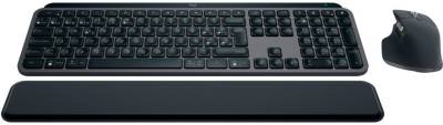 Клавиатура Logitech MX Keys S Plus Palmrest  Wireless UA Graphite 920-011614