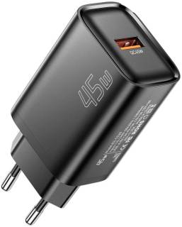 Зарядка ESSAGER USB-A QC3.0 45W black ECT45W-RPB01-Z