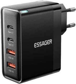 Зарядка ESSAGER 2xUSB-C + 2xUSB 100W ECT2CA-QYB01-Z