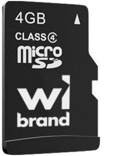 Флеш-карта Wibrand 4GB mictoSD class 4 WICDC4/4GB
