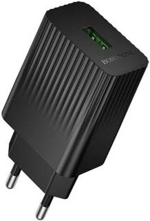 Зарядка BOROFONE BAS72A USB QC3.0 18W black 6941991122637