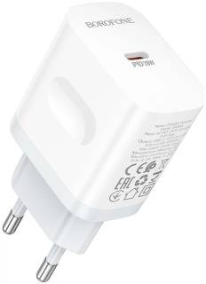 Зарядка BOROFONE BA99A USB-C PD20W white 6941991121357