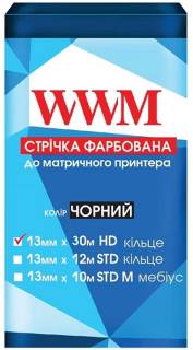 Картридж WWM Стрчка до принтерв WWM 13мм х 30м (M13.30H) кльце