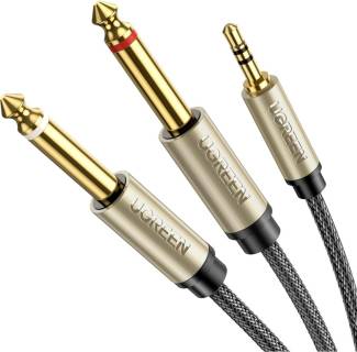 Кабель Ugreen 3.5mm M to 2x6.35mm M 1.0m gray UGR-10613