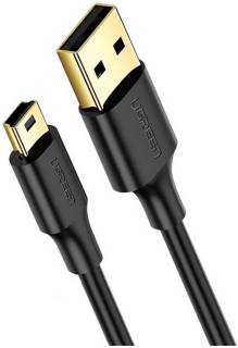 Кабель Ugreen USB 2.0 AM to Mini 5P 3.0m 2A PVC black UGR-10386