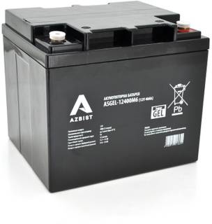 Аккумулятор AZBIST 12V 40 Ah Super GEL ASGEL-12400M6