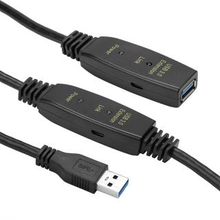 Кабель PowerPlant USB 3.0 AM - AF, 10 m, active CA912858