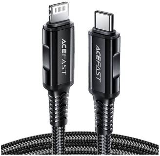Кабель ACEFAST USB-C to Lightning 1.8m 30W 3A nylon black 6974316281306