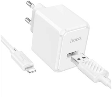 Зарядка HOCO CS11A USB + cable USB to Lightning white 6942007603577