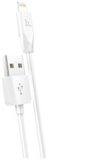 Кабель HOCO USB 2.0 AM to Lightning 1.0m 2.4A X1 white 6957531032007