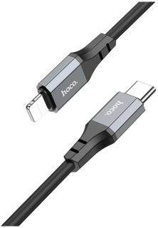 Кабель HOCO USB-C to Lightning 1.0m PD silicone X86 black 6931474777898