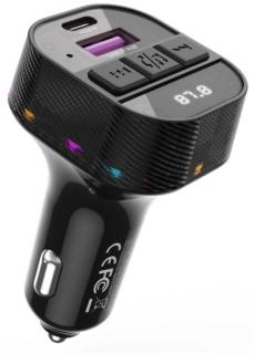 Модулятор XO BCC17 Car Charger Smart Bluetooth Dual Port PD 30W BCC17.black