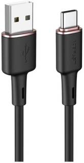 Кабель ACEFAST USB 2.0 AM to USB-C 1.2m 3A silicon black 6974316280767
