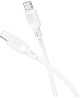Кабель BOROFONE USB-C to Lightning 1.0m silicone BX113 Lenny white 6941991115387