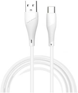Кабель Wuw USB 2.0 AM to USB-C 1.0m 2.4A X196 white 6972573335589
