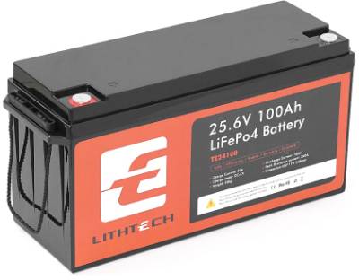 Аккумулятор Lithtech 25,6V 100Ah, 2.56k + Bluetooth TE24100B