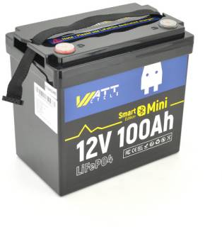 Аккумулятор Wattcycle 12,8V 100Ah, 1,28kWh, Bluetooth WT12V100AH100MINIBT
