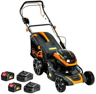 Газонокосилка GTM акумуляторна, 218V, 48см, самохідна, 24Ah, ЗП BLM48H-SP_KIT