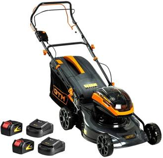 Газонокосилка GTM акумуляторна, 218V, 48см, самохідна, 24Ah, ЗП BLM48-SP_KIT