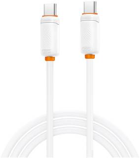 Кабель XO USB-C to USB-C 1.0m 27W white XO-CB-300CC-WH