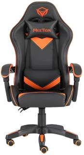 Кресло Meetion CHR04 Black/Orange MT-CHR04-A