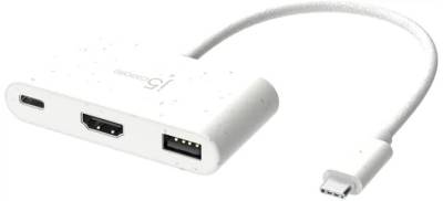 Разветвитель J5Create USB-C 3-in-1 1xHDMI + 1xUSB 3.2 + 1xUSB-C PD100W b JCA379EW-N
