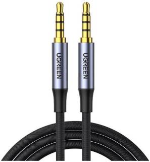 Кабель Ugreen 3.5mm M to 3.5mm M 2.0m (4pin) AV183 gray 20782