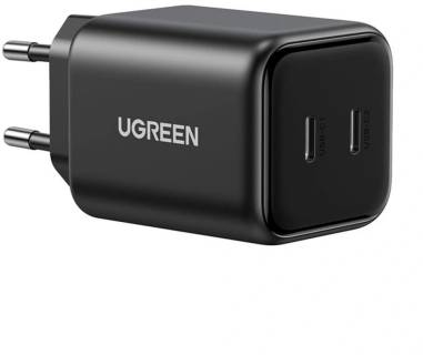 Зарядка Ugreen X526 2xUSB-C PD45W GaN black 65058