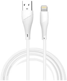 Кабель Wuw USB 2.0 AM to Lightning 1.0m 2.4A X196 white 6972573335596