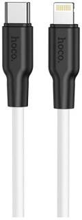 Кабель HOCO USB-C to Lightning 1.0m 3A 20W X21 Plus black+whit 6931474742162