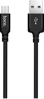 Кабель HOCO USB 2.0 AM to Micro 5P 2.0m 2A nylon X14 black 6957531062905