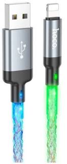 Кабель HOCO USB 2.0 AM to Lightning 1.0m U112 Shine gray 6931474788801